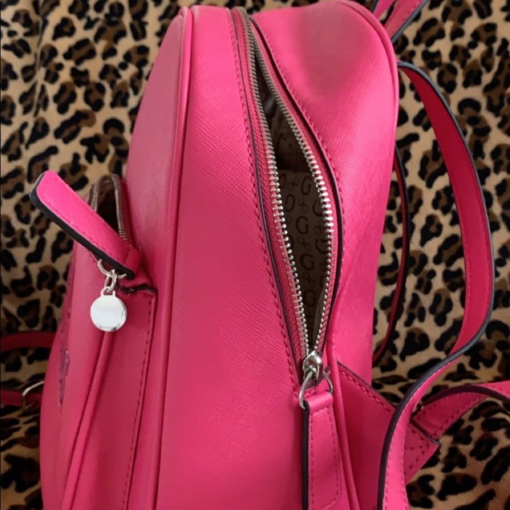Pink guess backpack